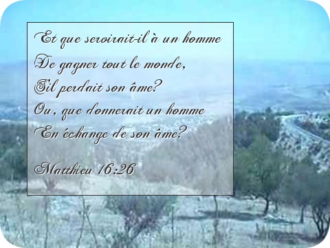  Matthieu 16:26  