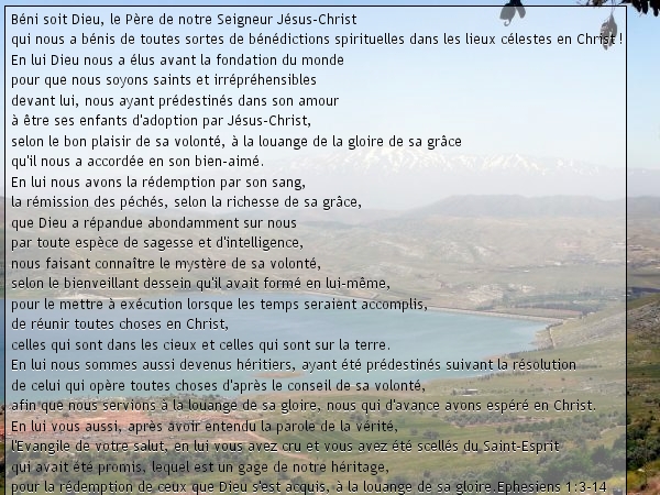 Ephesiens 1:3-14 Ephesiens 1:3-14