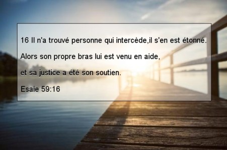 Esaie 59v16
