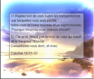 Ezéchiel 18 v 31- 32