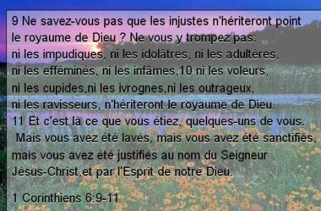 1 Corinthiens 6.9-11