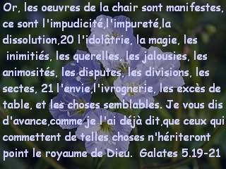 Galates 5.19-21.