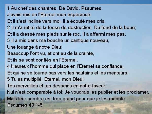 Psaumes 40.1-5