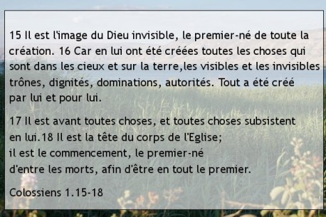 Colossiens 1.15-18