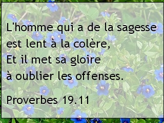 Proverbes 19.11