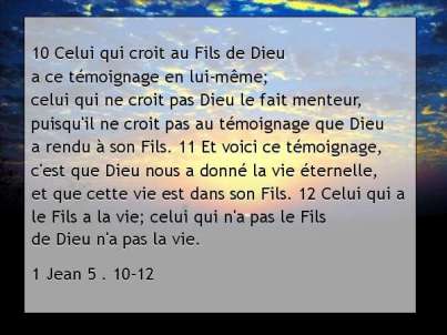 1 Jean 5 . 10-12