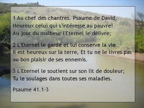 Psaume 41.1-3
