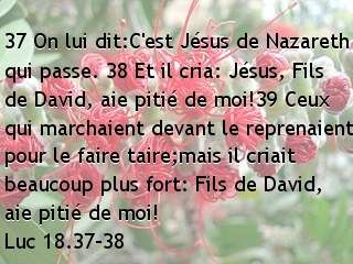 Luc 18.37-38