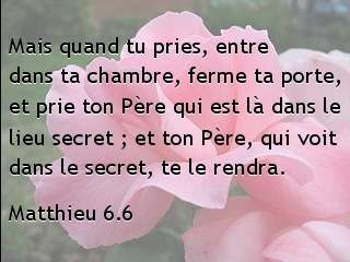 Matthieu 6.6