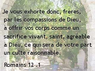 Romains 12 .1...