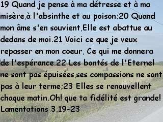 Lamentations 3.19-23