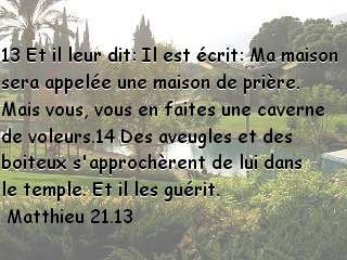 Matthieu 21.13
