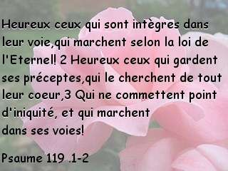 Psaume 119 .1-2