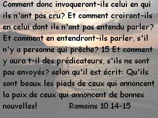 Romains 10.14-15