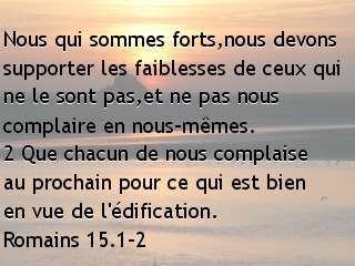 Romains 15.1-2