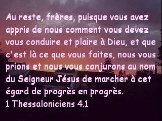 1 Thessaloniciens 4.1