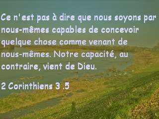 2 Corinthiens 3 .5
