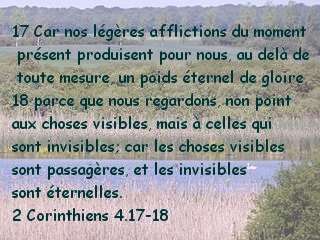 2 Corinthiens 4.17-18