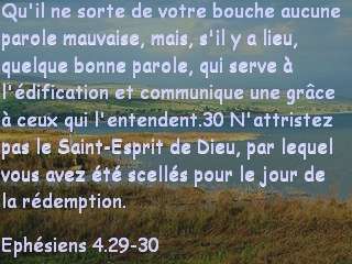 Ephésiens 4.29-30