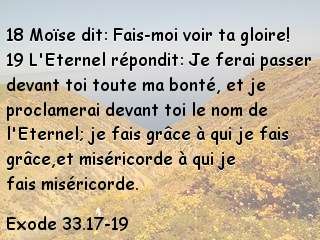Exode 33.17-19