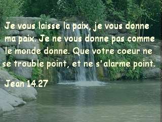 Jean 14.27 .