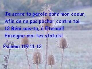 Psaume 119.11-12