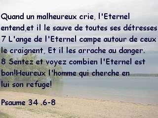 Psaume 34 .6-8