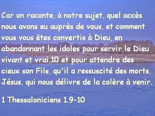 1 Thessaloniciens 1.9-10