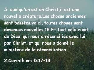 2 Corinthiens 5.17-18