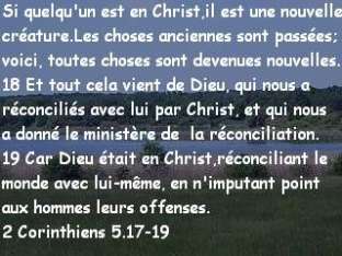 2 Corinthiens 5.17-19
