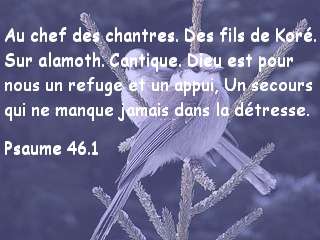 Psaume 46.1.
