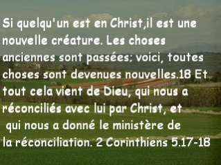 2 corinthiens 5 .17-18