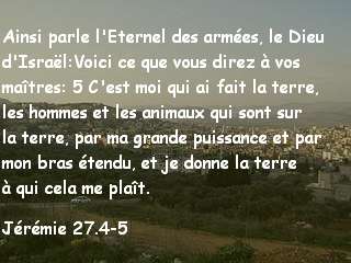 jérémie 27.4-5