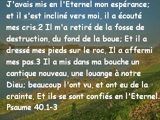 Psaume 40.1-3