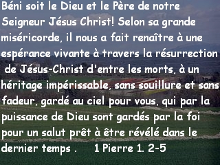 1 Pierre 1. 2-5