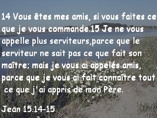 Jean 15.14-15