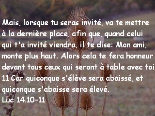 Luc 14.10-11