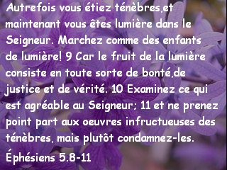 Éphésiens 5.8-11