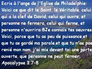 Apocalypse 3.7-8