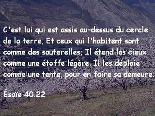 Ésaïe 40.22