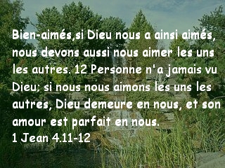 1 Jean 4.11-12