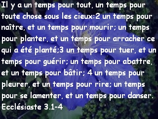 Ecclésiaste 3.1-4