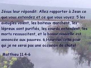 Matthieu 11.4-6