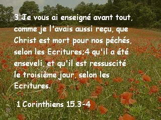 1 Corinthiens 15.3-4