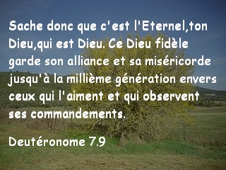Deutéronome 7.9
