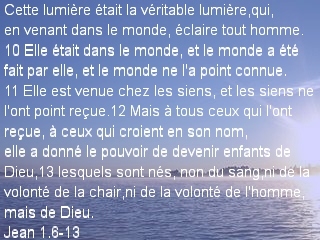 Jean 1.6-13