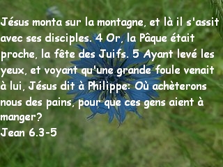 Jean 6.3-5