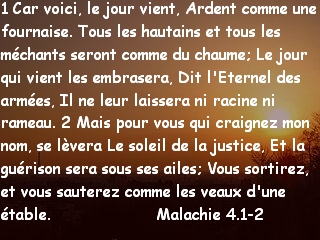 Malachie 4.1-2