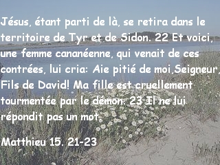 Matthieu 15. 21-23