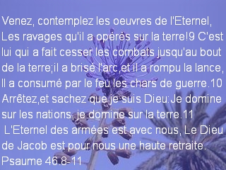 Psaume 46.8-11